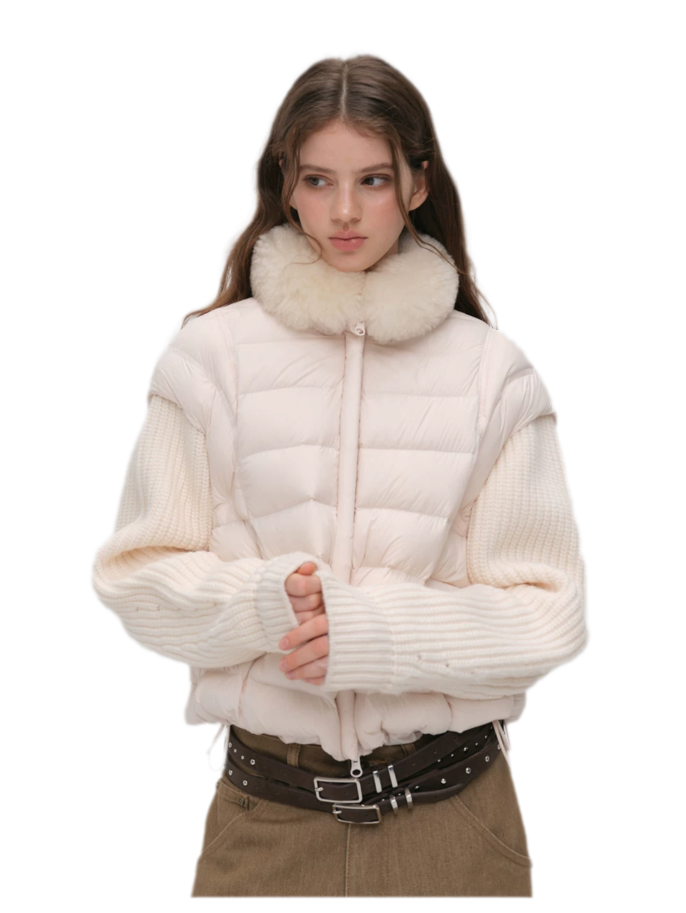 Detachable Sleeve Down Vest