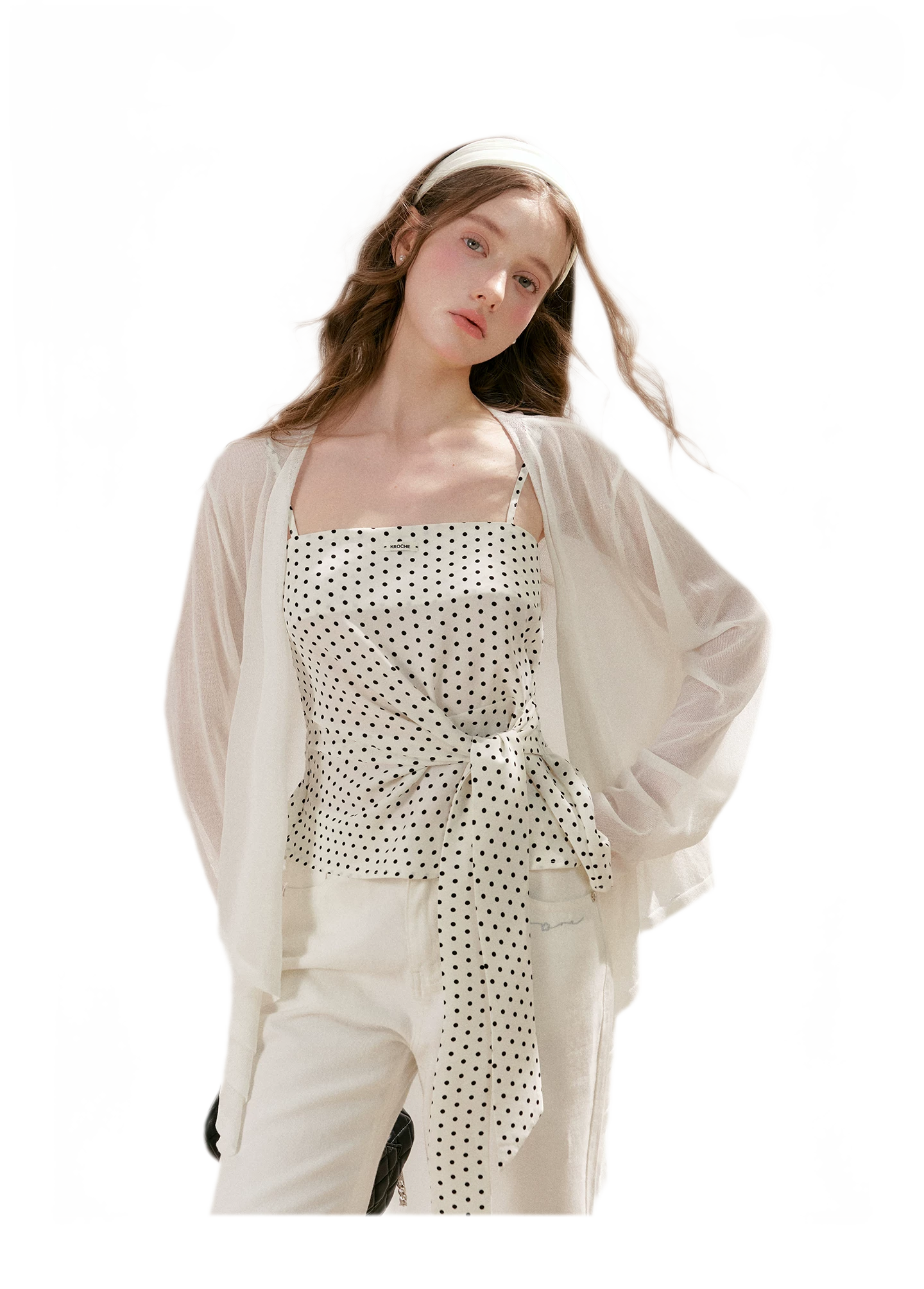 Airy Layered Short Knit Cardigan