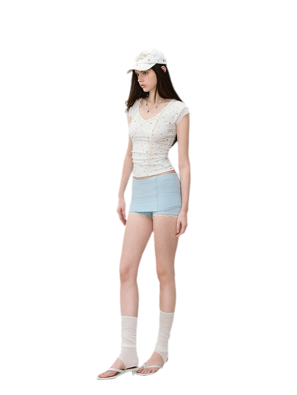 Mambo Signal One-Shoulder Top &amp; Skort