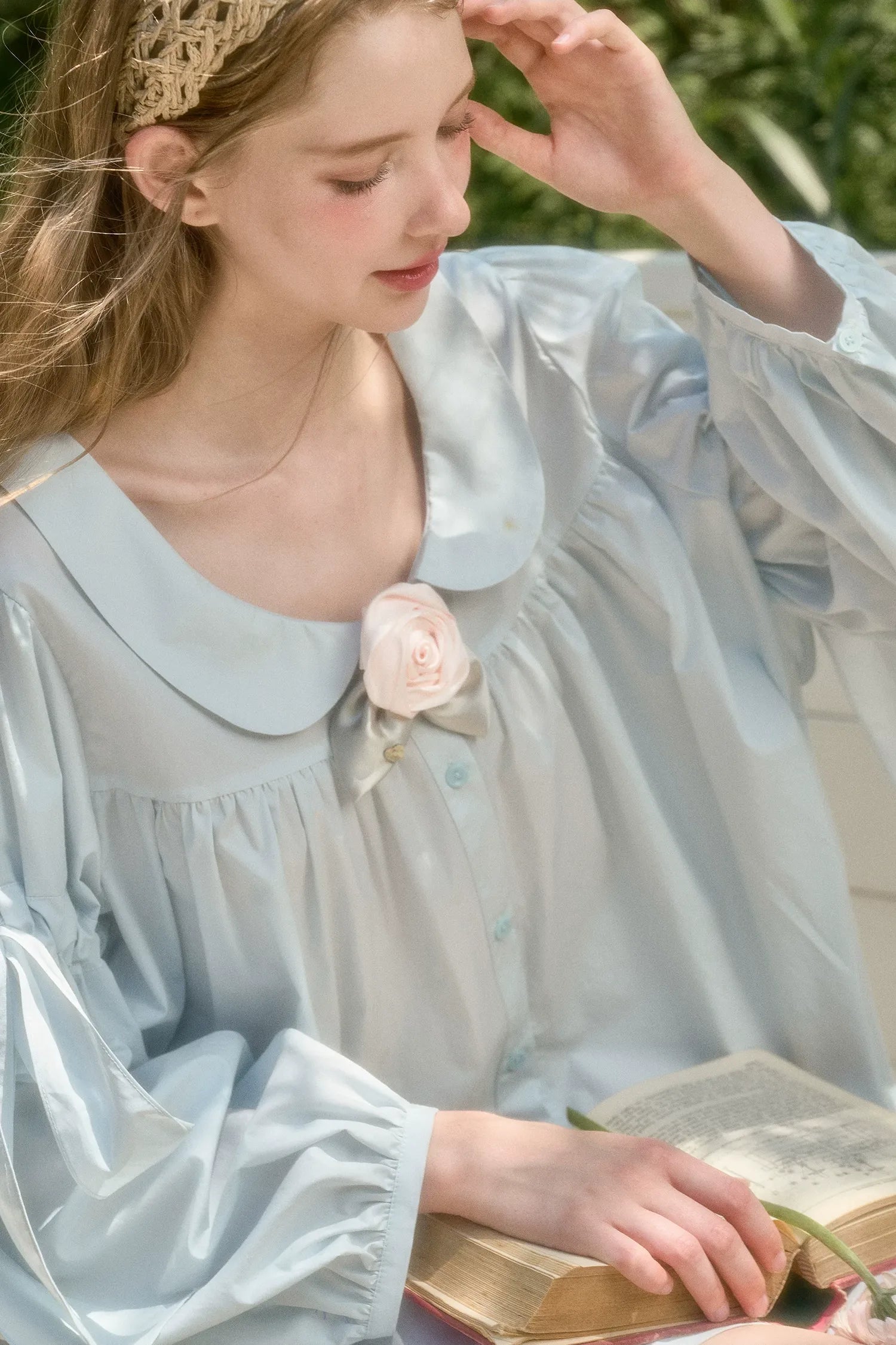 Cotton Lyocell Babydoll Shirt Dress