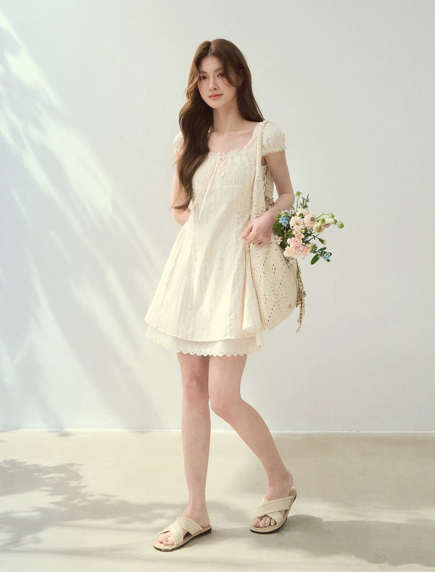 Seine Holiday Floral Dress