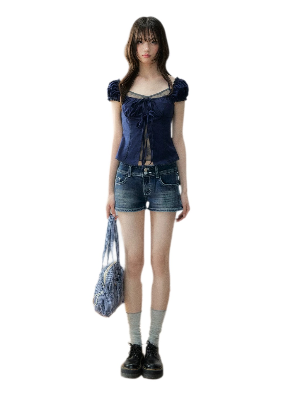 French Lace Puff Blouse