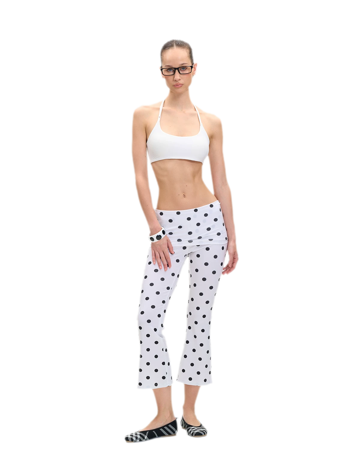 Capri Foldover Flare Pants