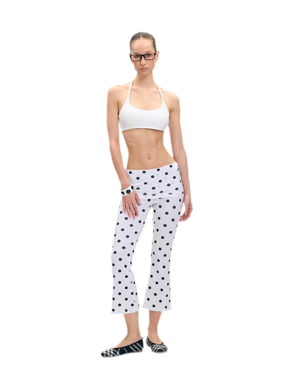 Capri Foldover Flare Pants