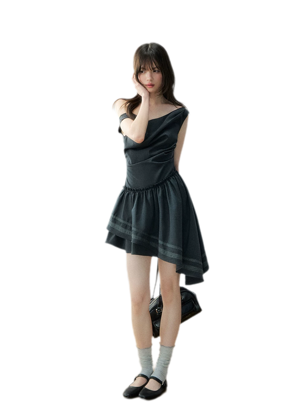 Asymmetric One-Shoulder Dress