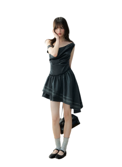 Asymmetric One-Shoulder Dress