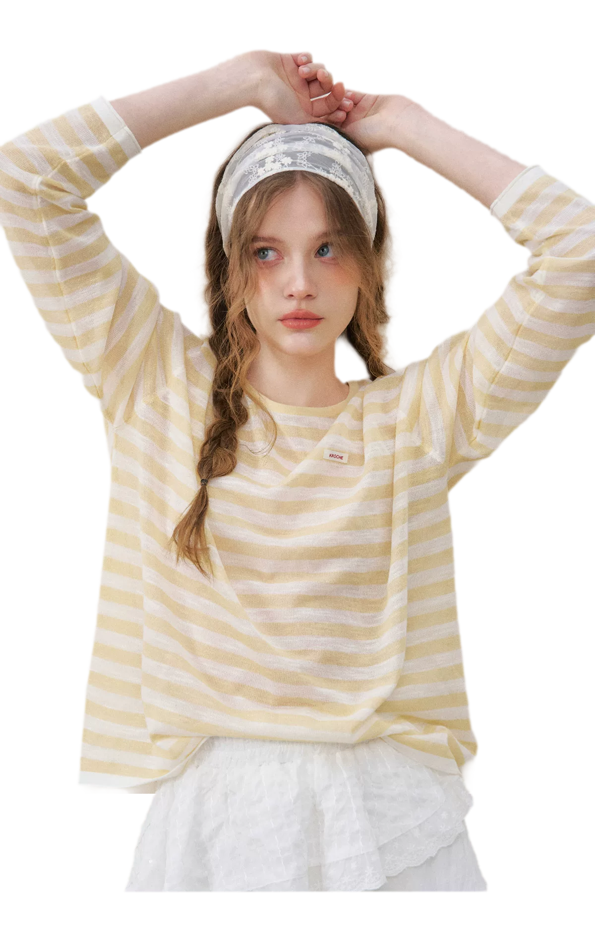 Striped Open-Back Cover-Up