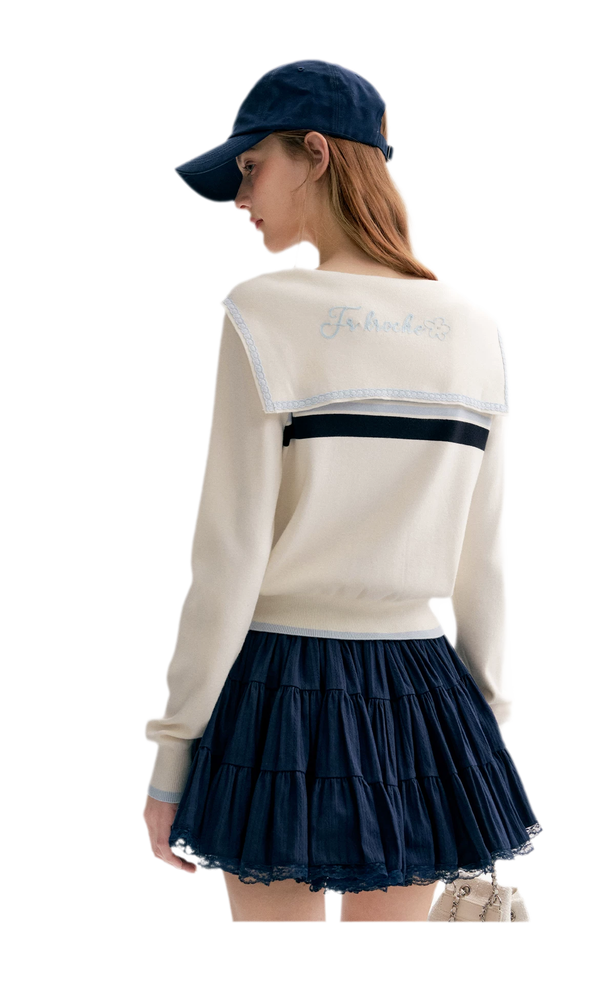 Lace Sailor Tie Cardigan