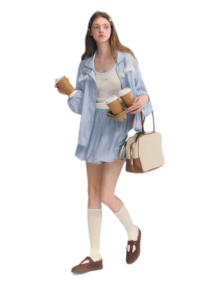 Lyocell Lace Sun Jacket Set