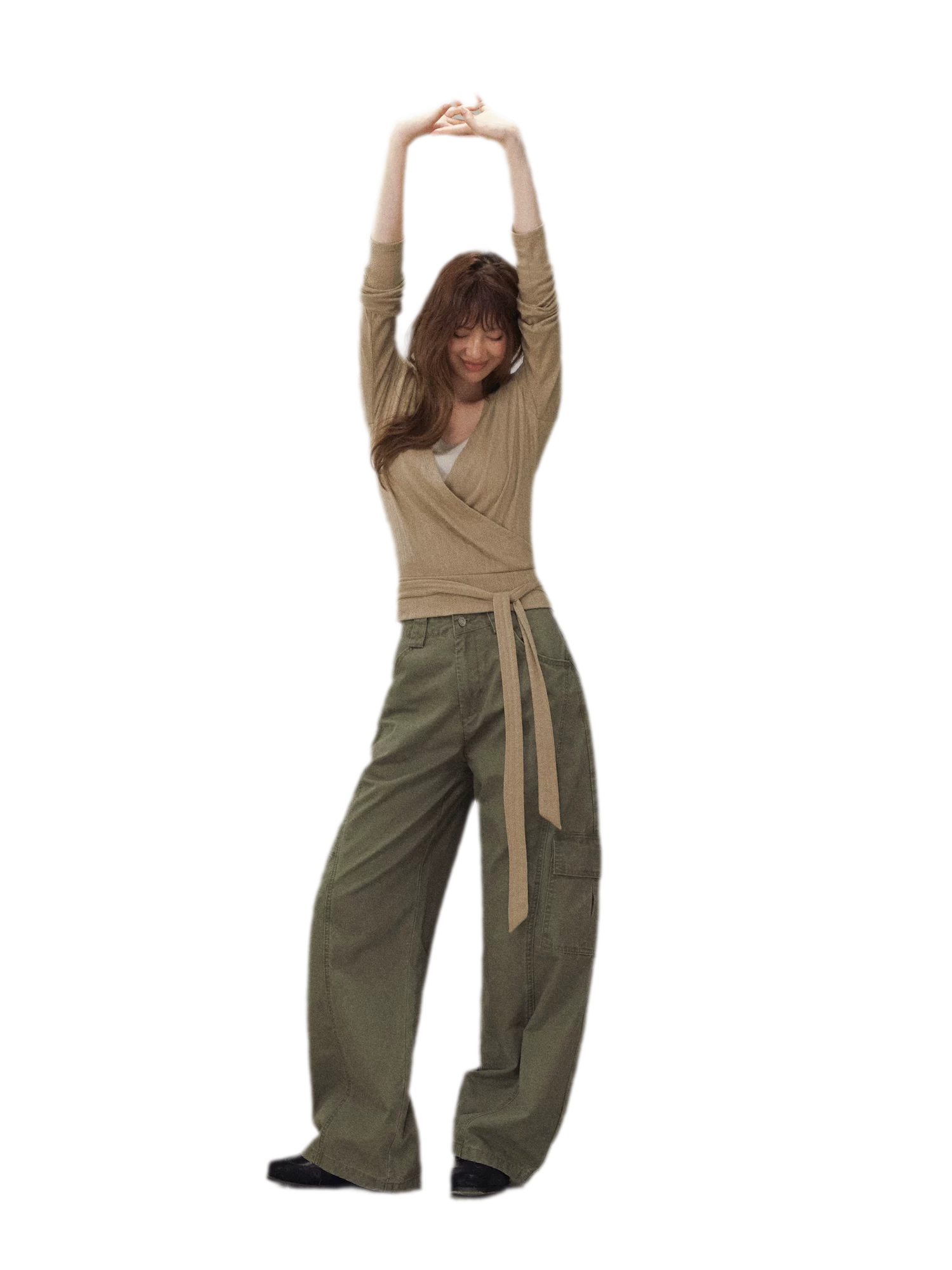 Wrap Tie Knit Top