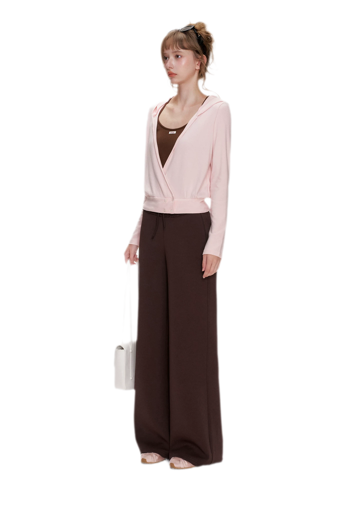 Soft Cotton Wide-Leg Trousers