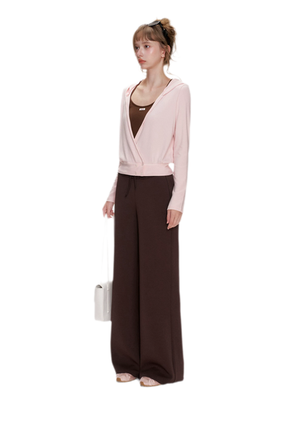 Soft Cotton Wide-Leg Trousers