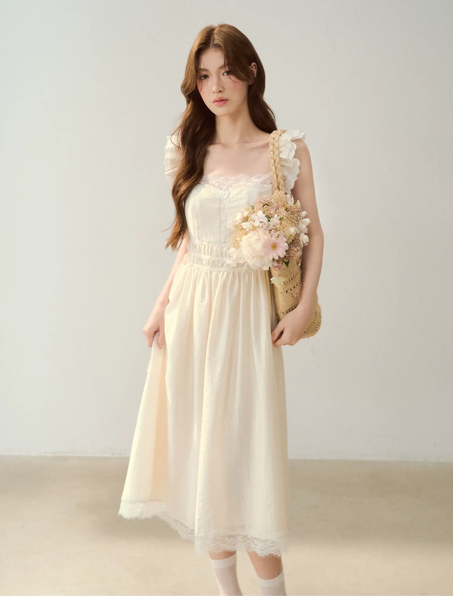 Lace Trim Slip Dress