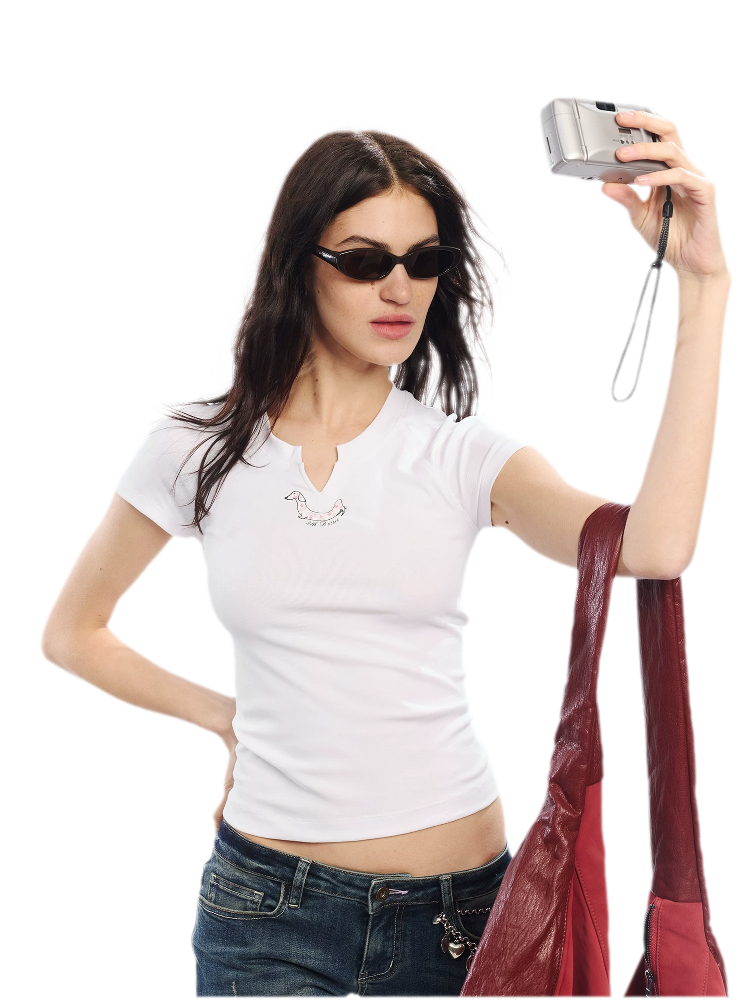 Summer V-neck Slim Fit T-shirt