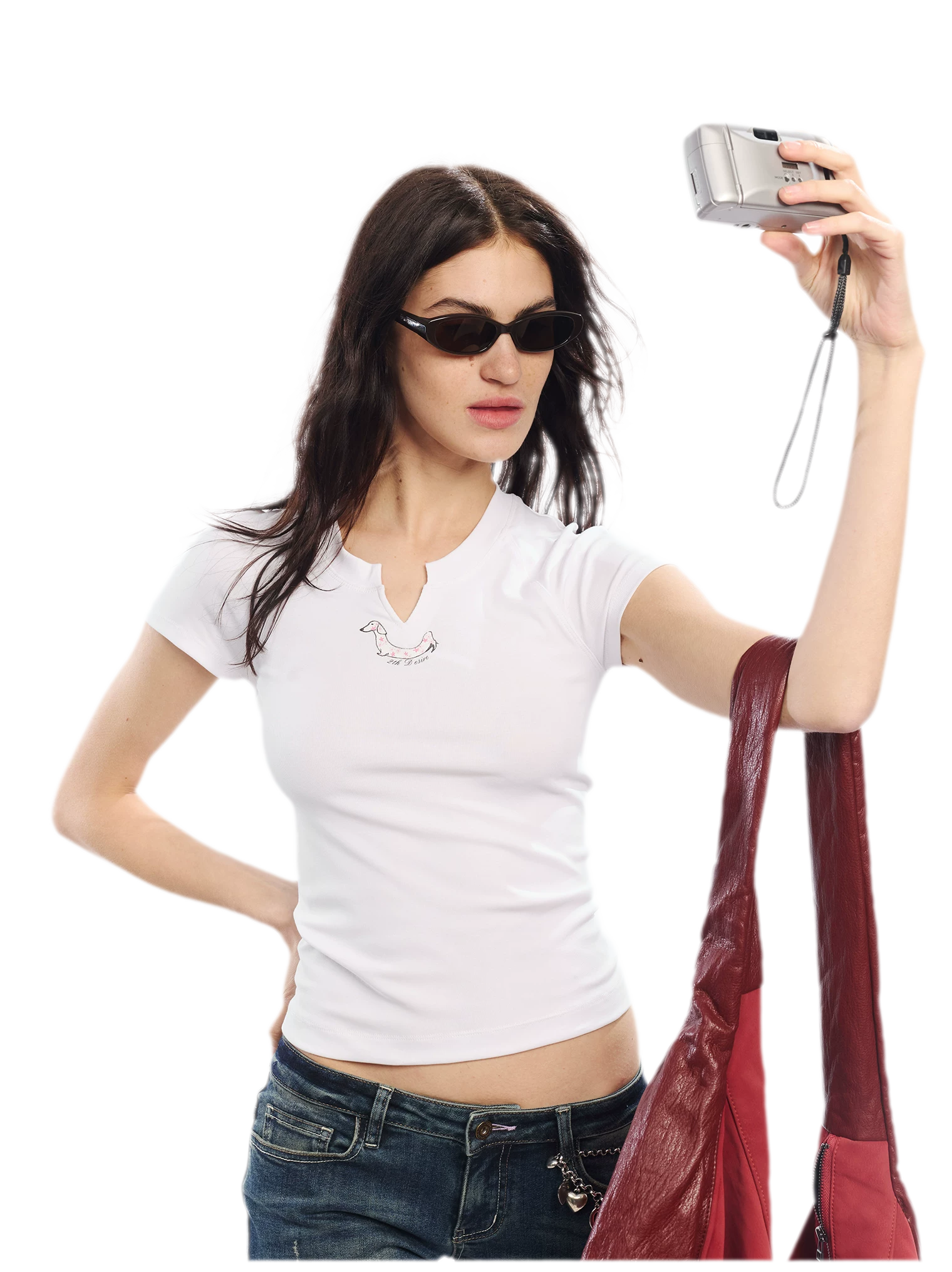 Summer V-neck Slim Fit T-shirt