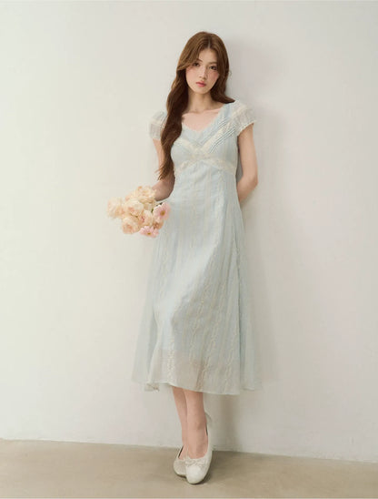 Embroidered Waist Dress