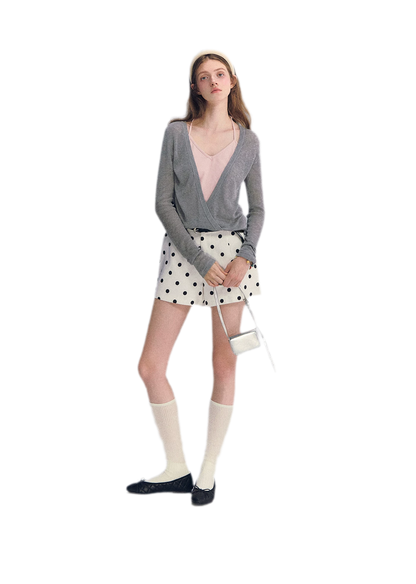 Lyocell Faux Two Knit