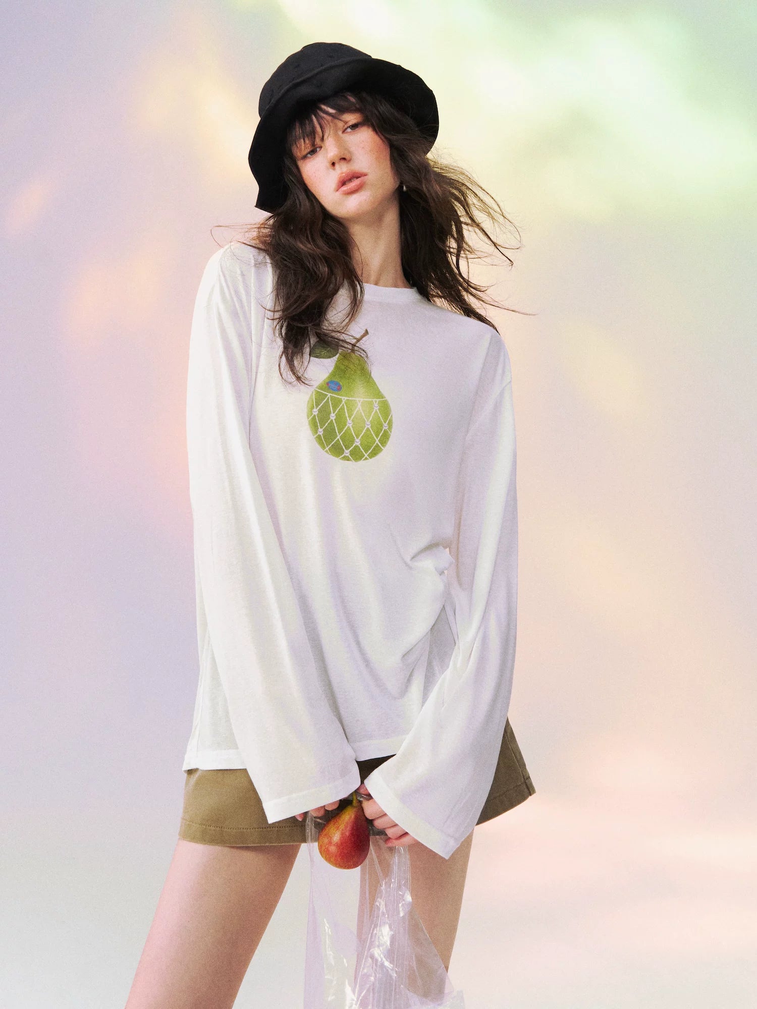 Large Pear Long Sleeve T-shirt