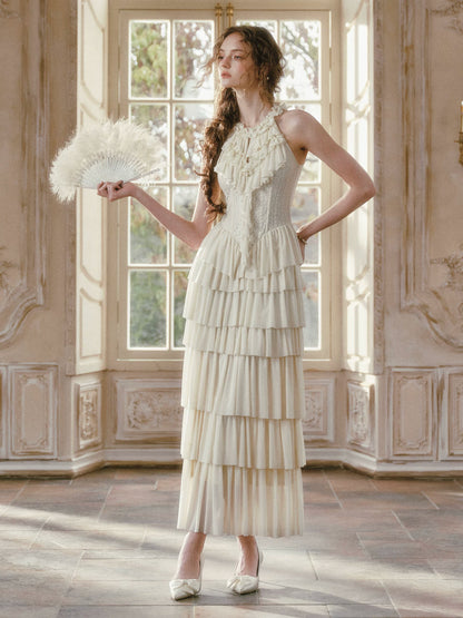 Ruffled Corset Fishbone Dress