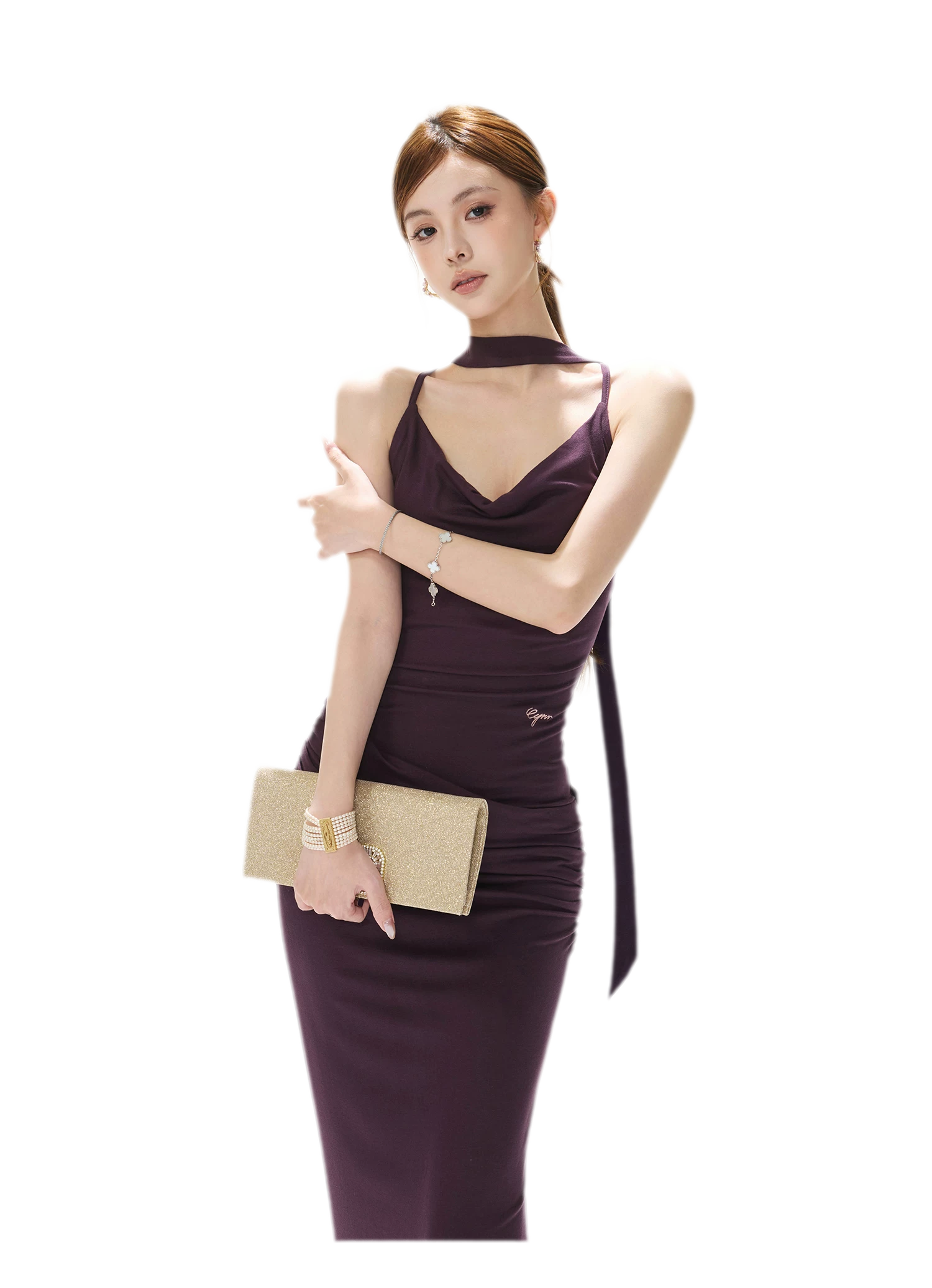 Draped Mermaid Cami Dress