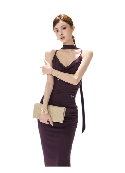 Draped Mermaid Cami Dress