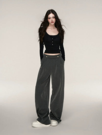 Napoleon Wide-Leg Suit Trousers