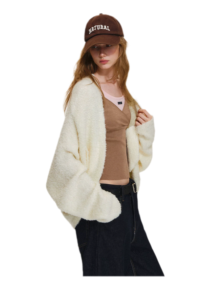 Loop Yarn Cocoon Cardigan