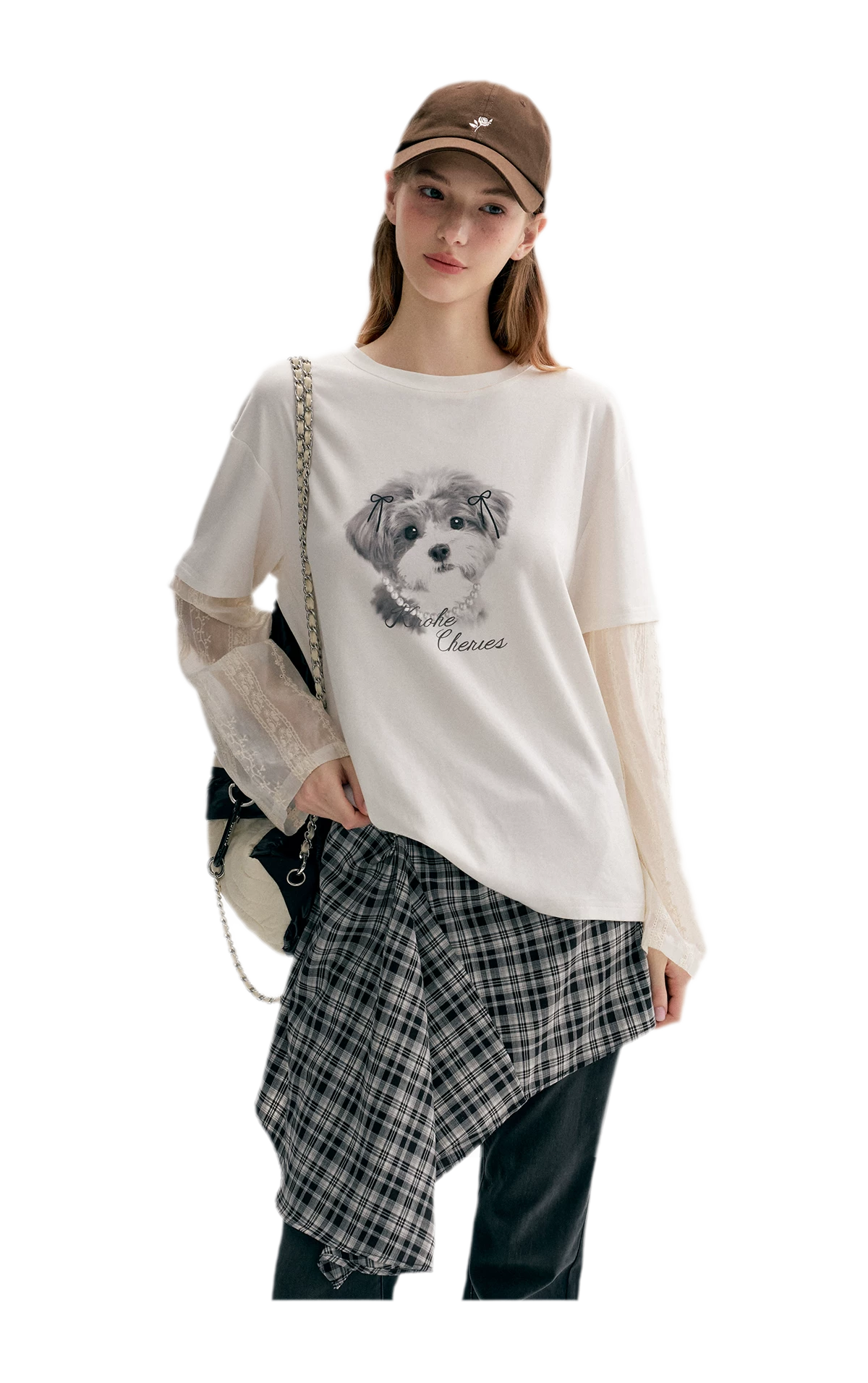 Tencel Cotton Dog Embroidered Tee