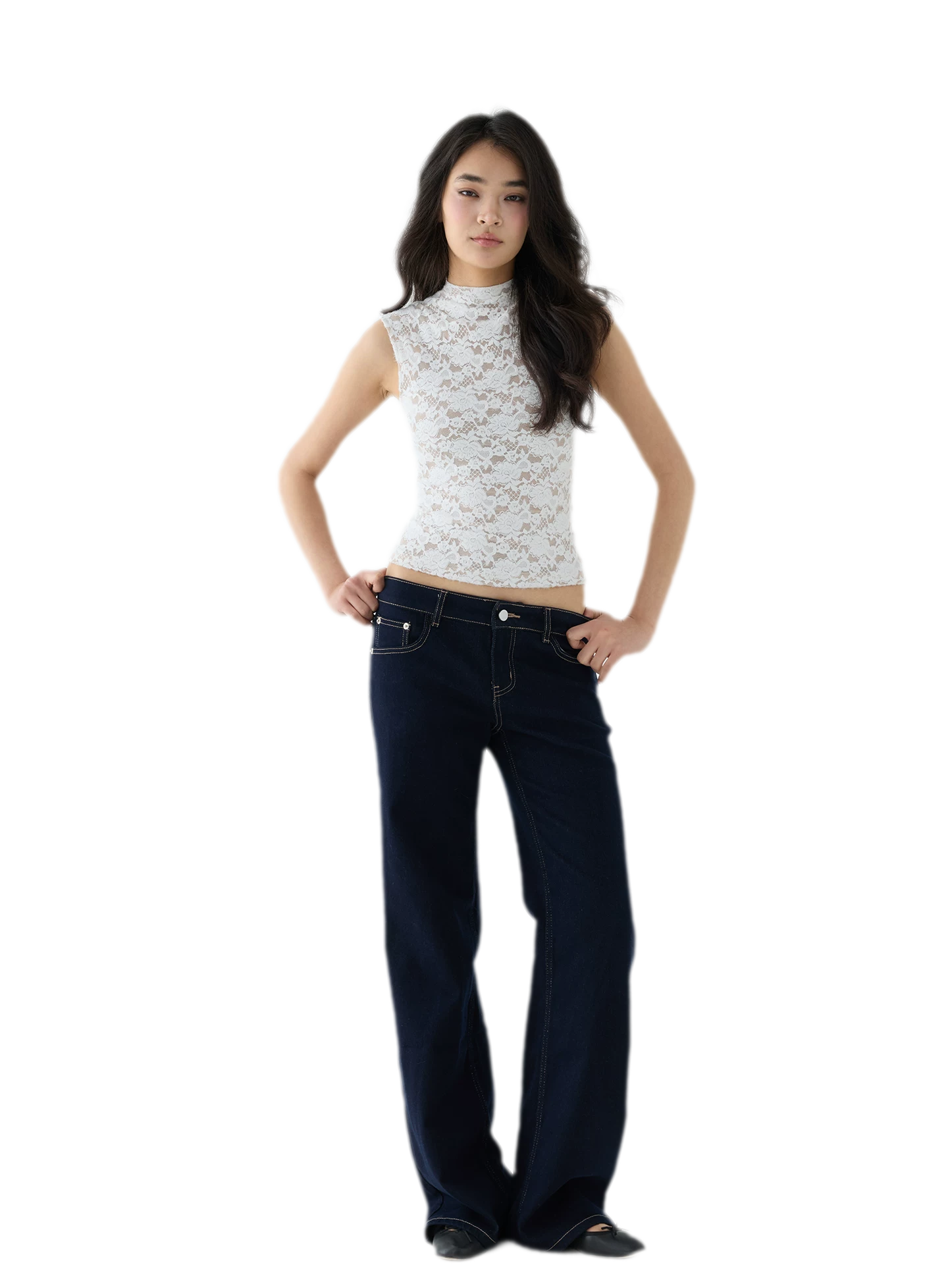 Stretch Lace Cropped Camisole