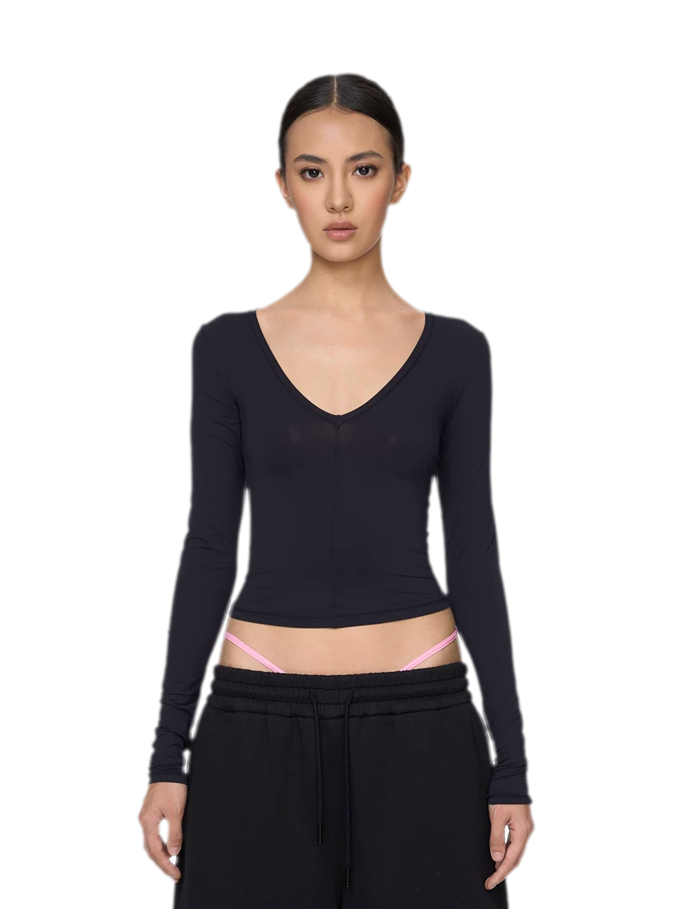 Deep V Slim Top