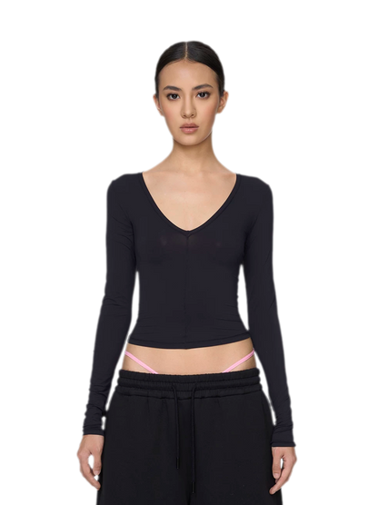 Deep V Slim Top
