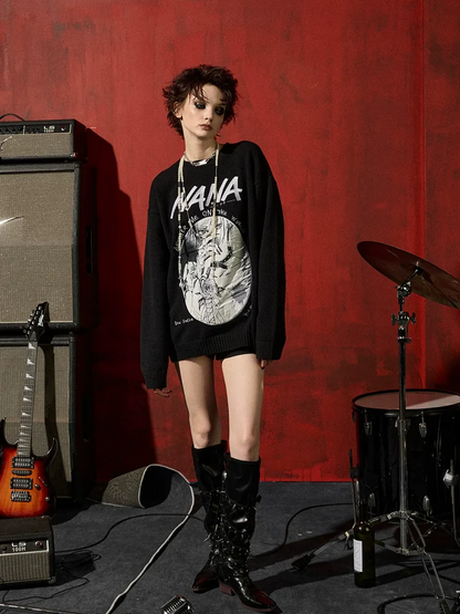DSM X NANA Appliqué Crewneck Sweater