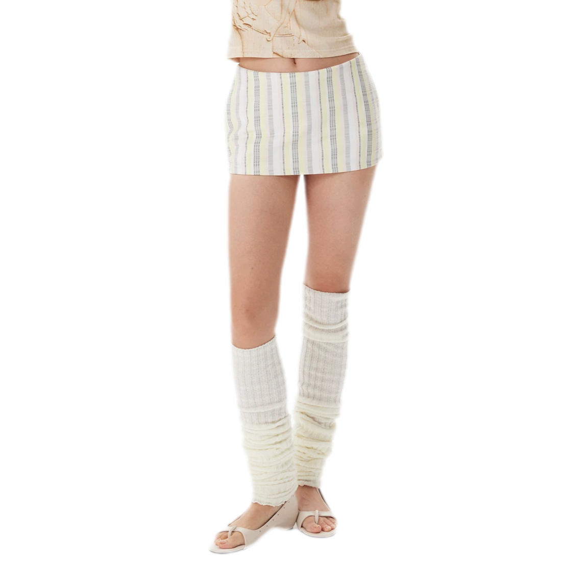 Ruffled Low-Rise Mini Skort