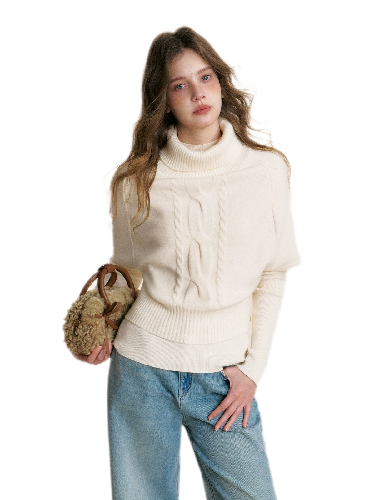 Cable Knit Two-Piece Sweater