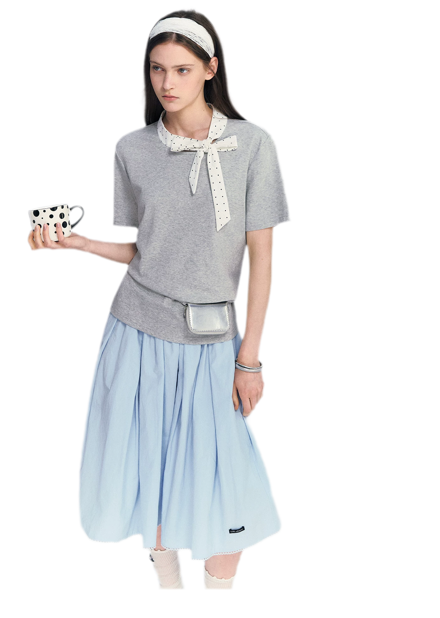 Polka Dot Bow T-Shirt