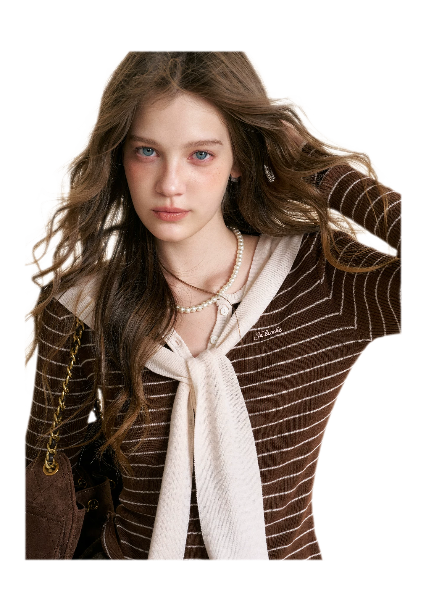 Wool Blend Shawl Knit Top