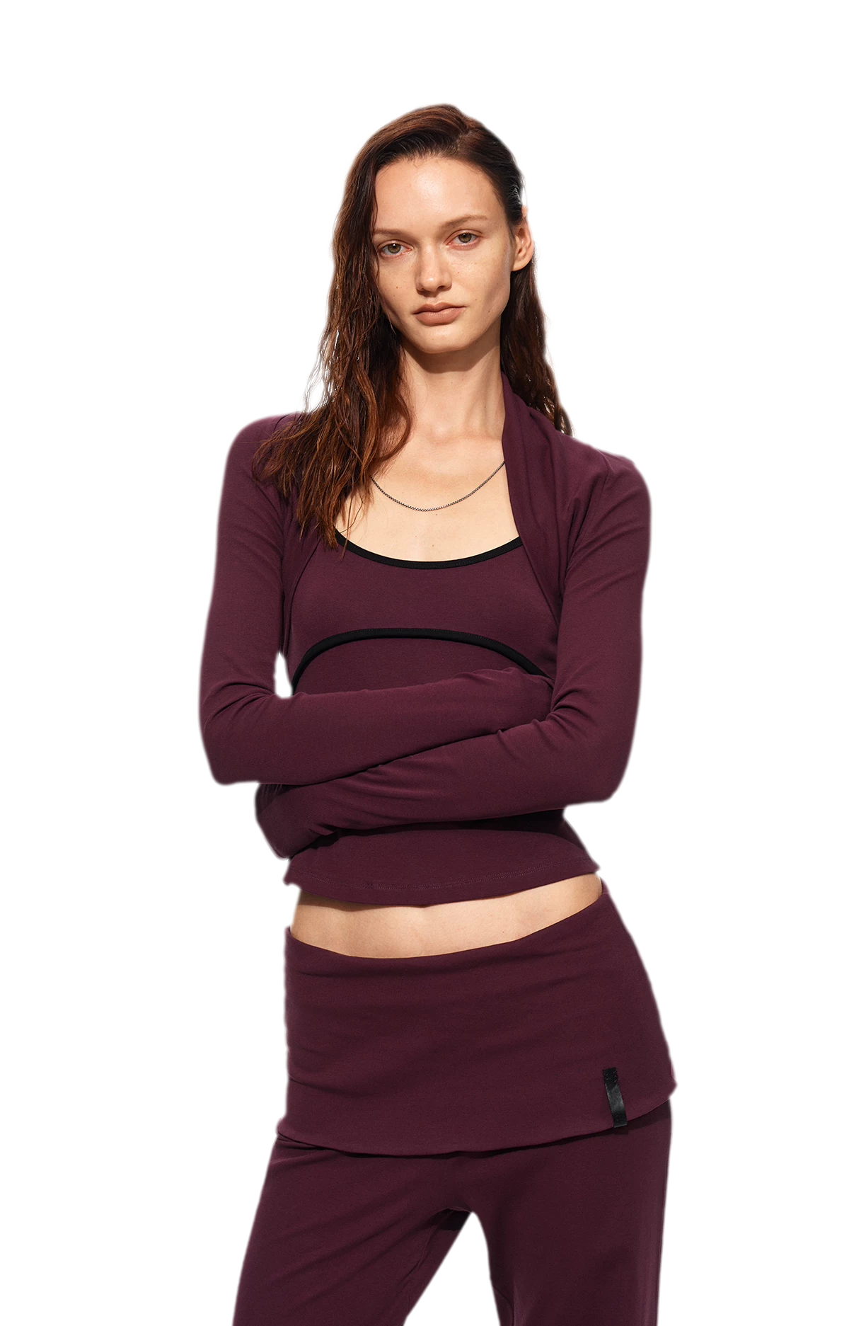 Contrast Cami Pants Set