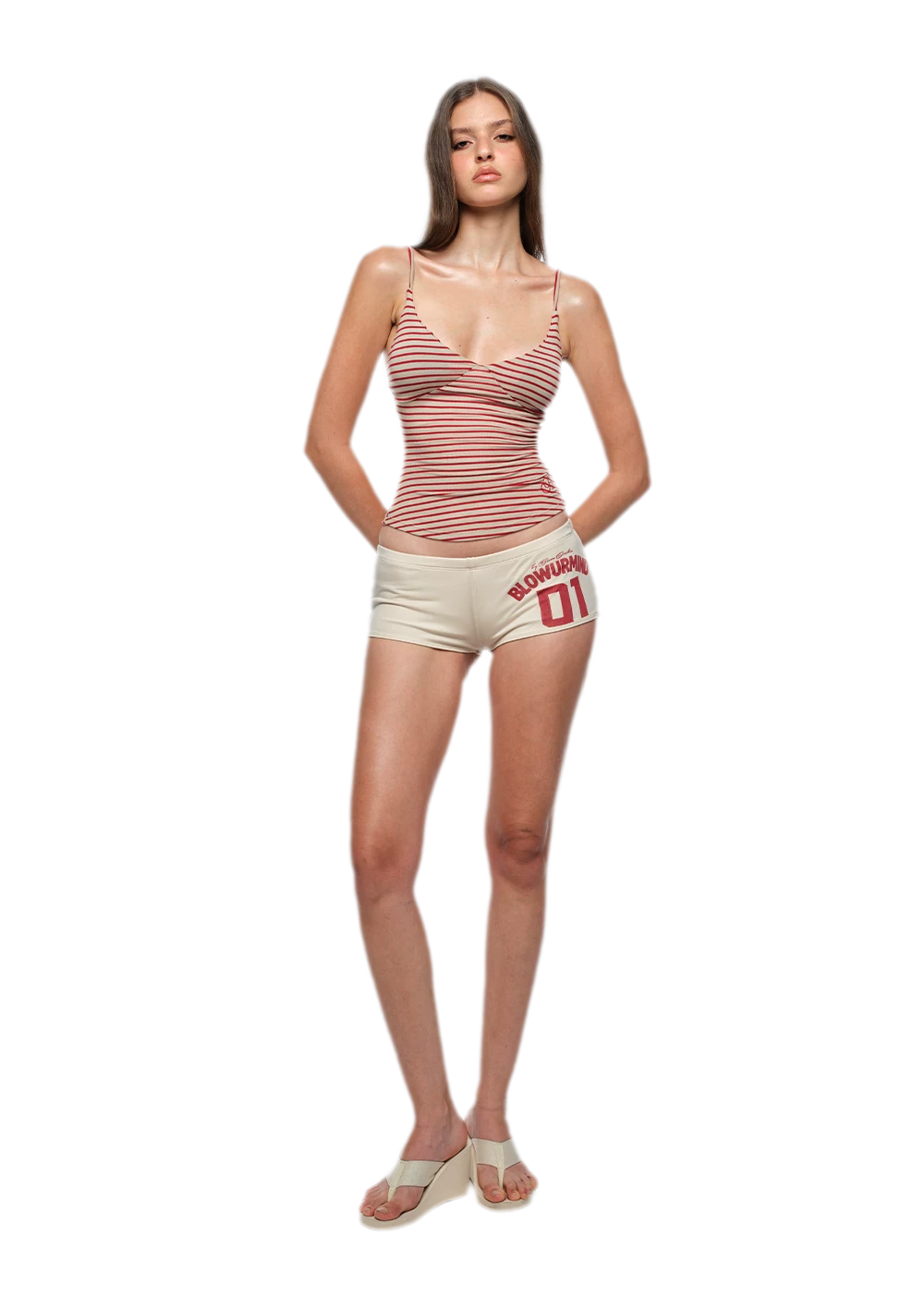 Striped Stretch Cami Top