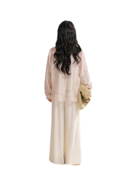 Pleated Wide-Leg Pants