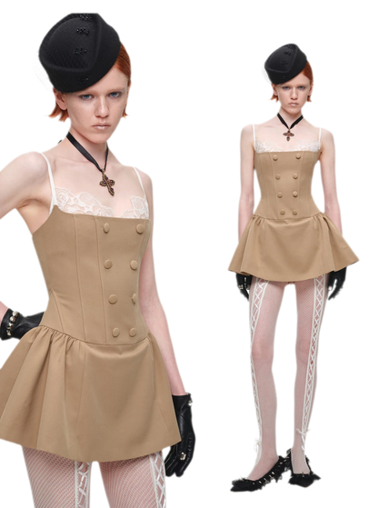 Lace Boned Cami Dress