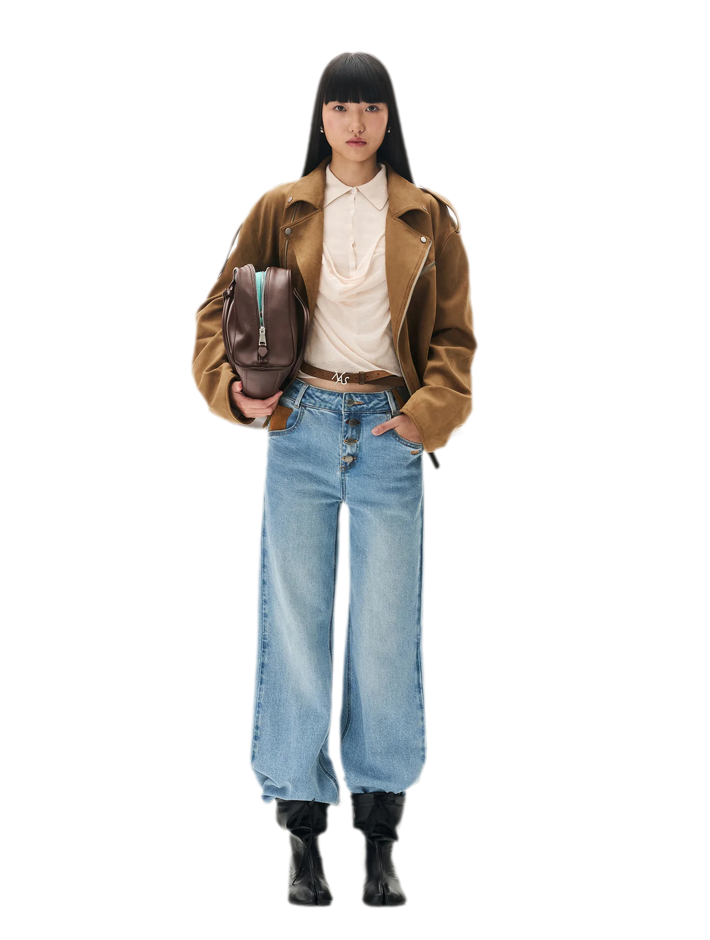 Suede Velvet Relaxed Jacket