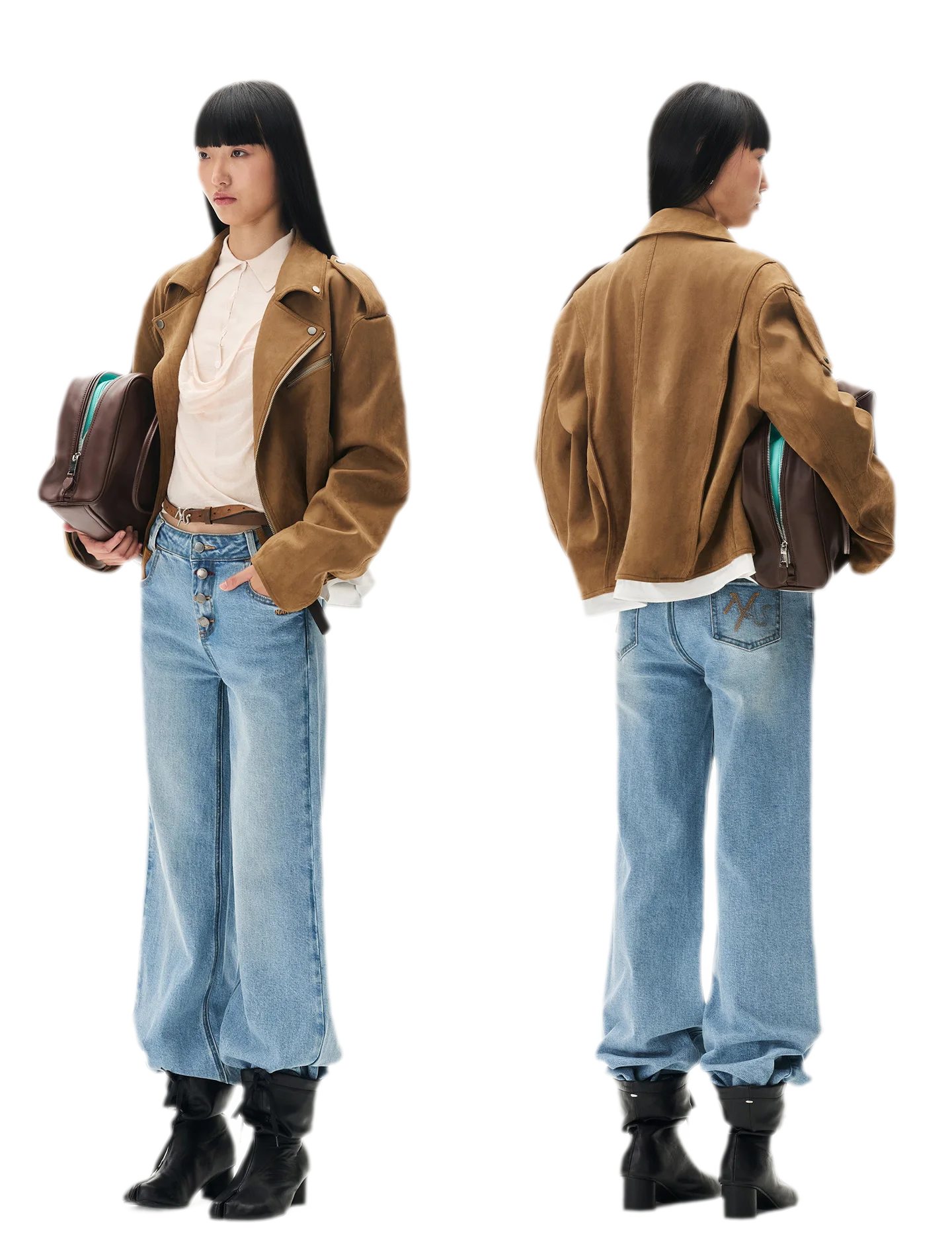 Suede Velvet Relaxed Jacket