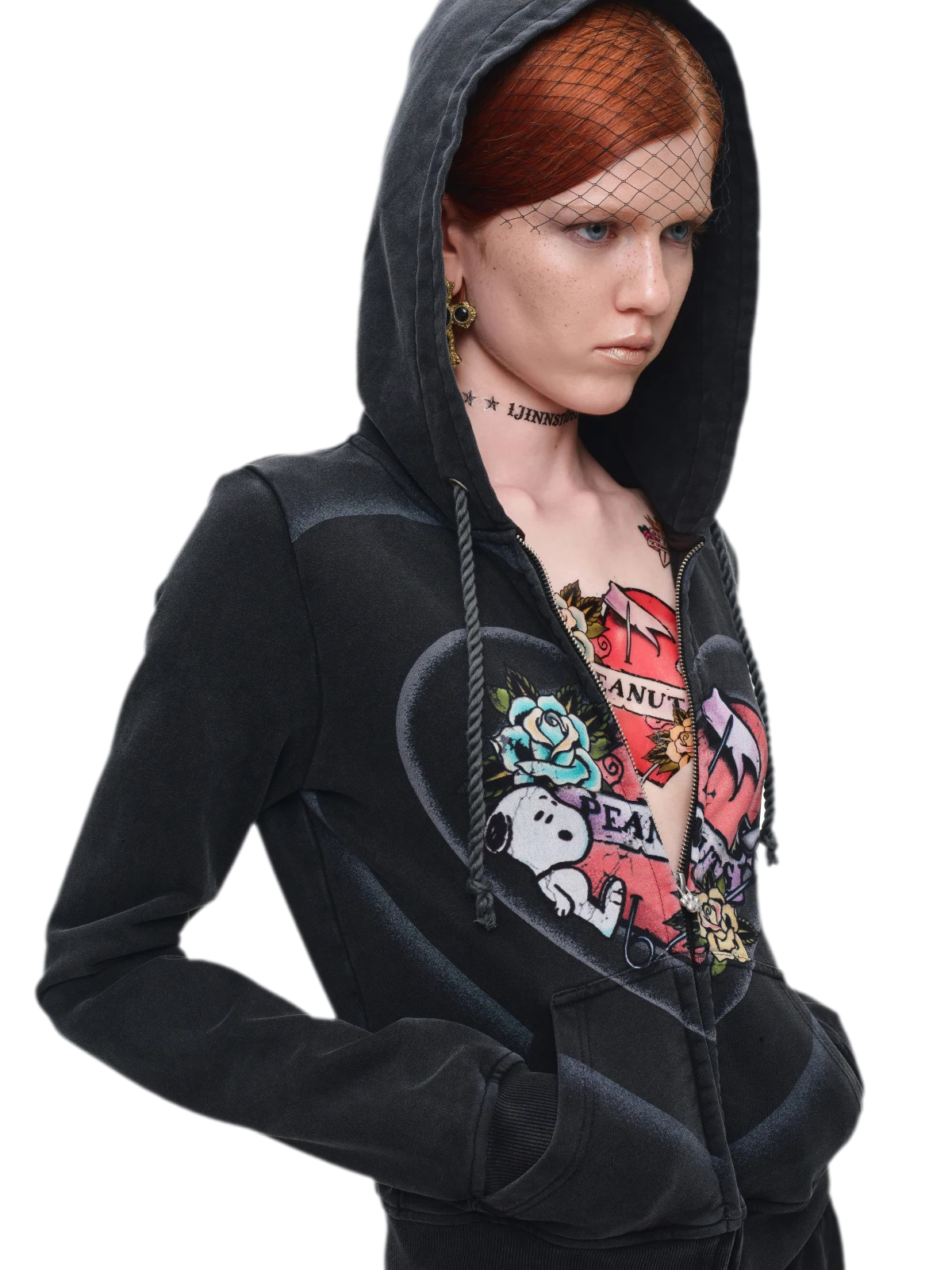 Washed Zip Hoodie Set