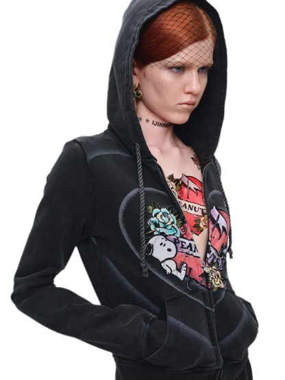 Washed Zip Hoodie Set