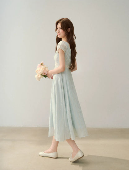 Embroidered Waist Dress