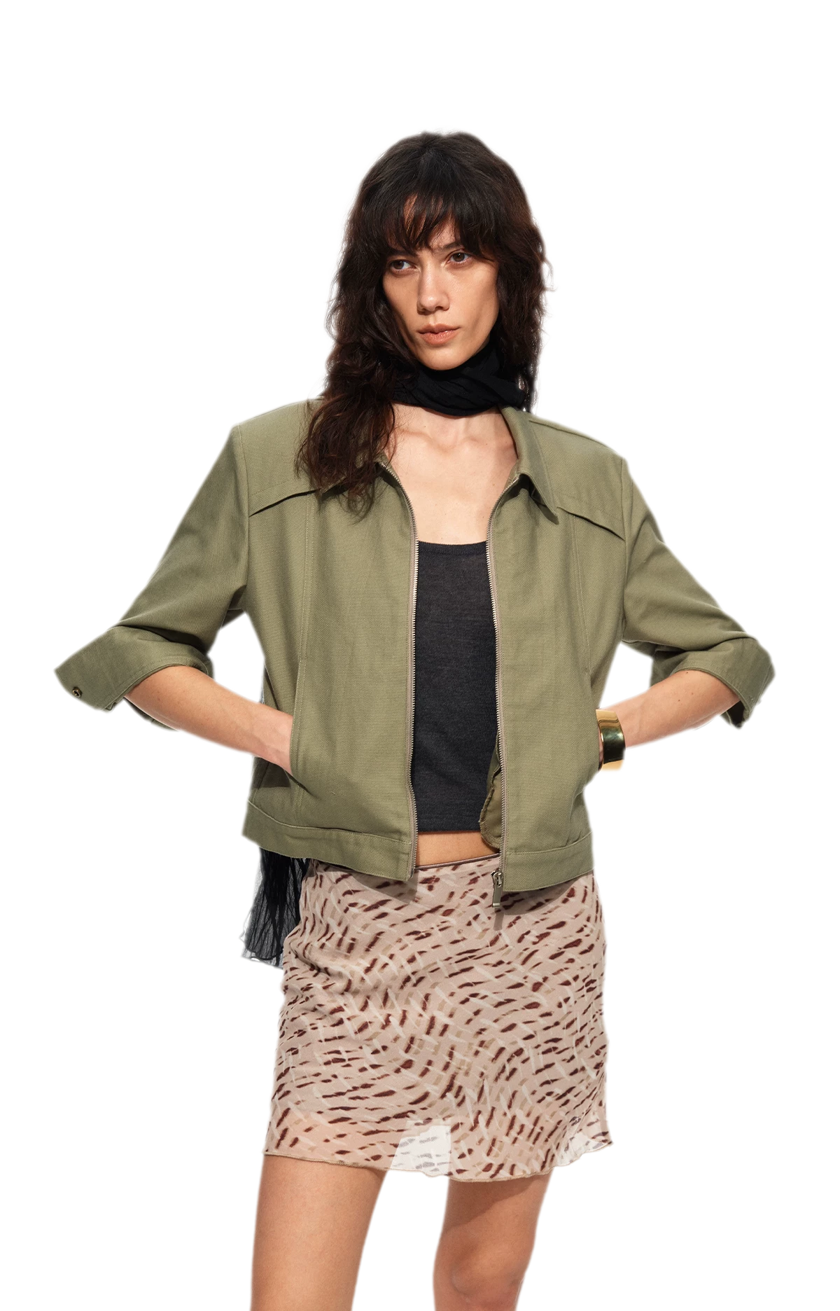 Leopard Print A-Line Mini Skirt