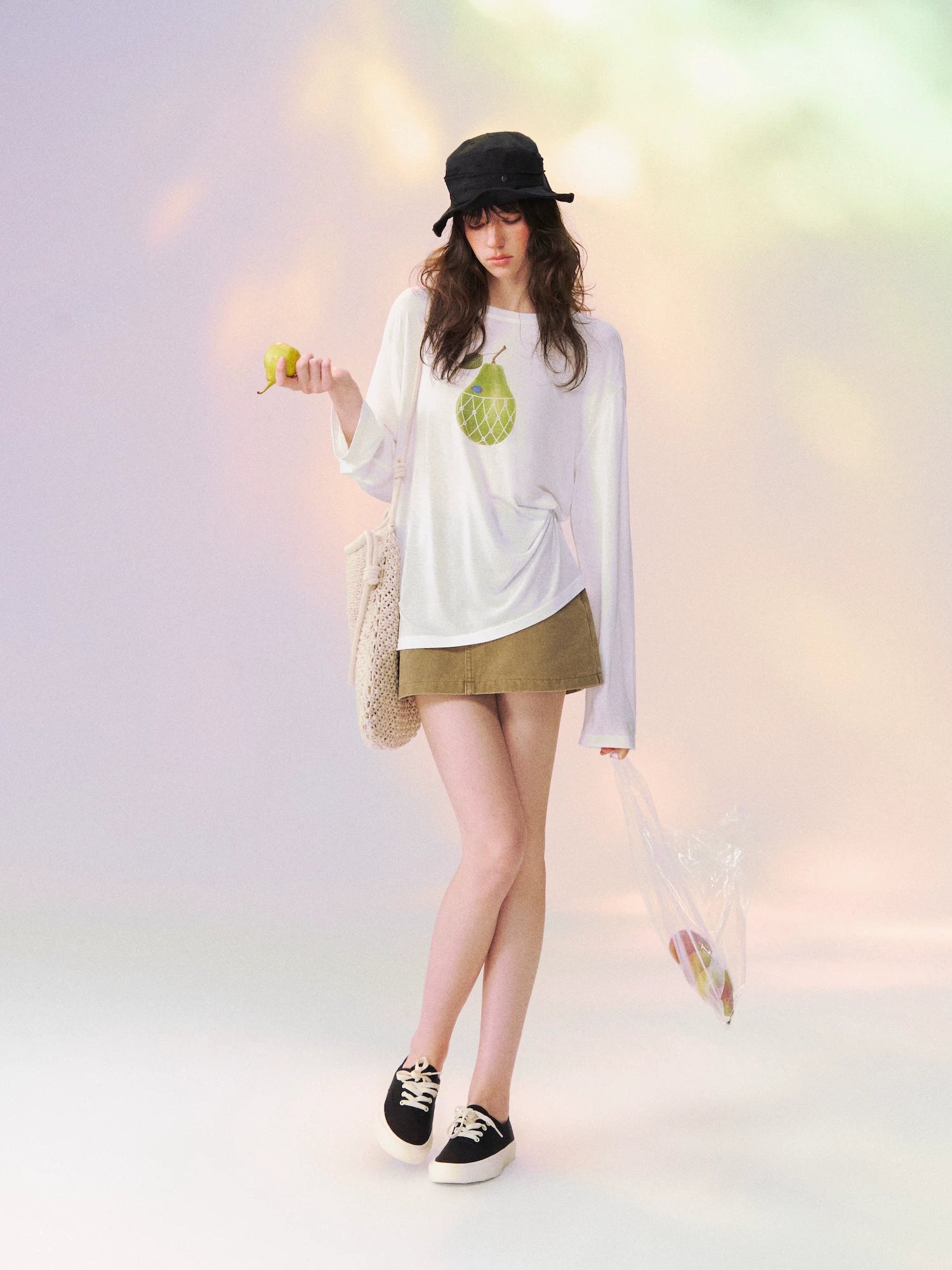 Large Pear Long Sleeve T-shirt