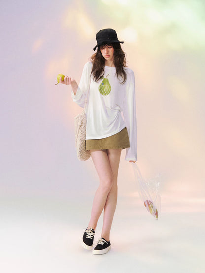 Large Pear Long Sleeve T-shirt