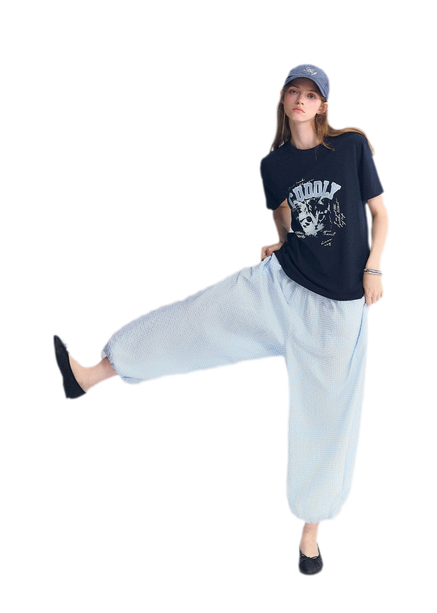 Cat Print Relaxed T-Shirt