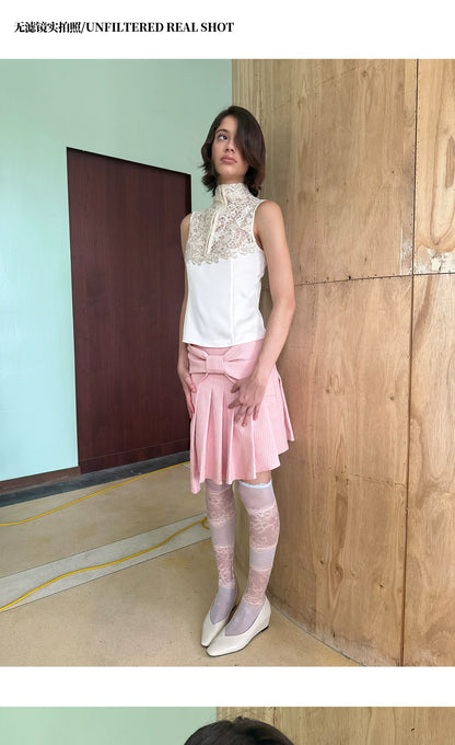 Embroidered Lace Fitted Top